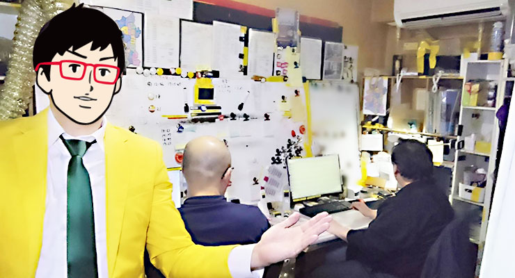 京橋のデリバリーヘルス・待ち合わせヘルス「妻天 京橋店」の事務所内