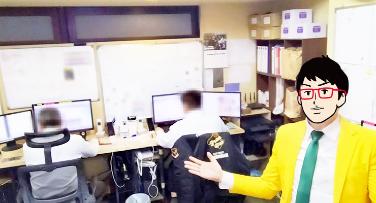 大阪 ミナミの待ち合わせヘルス＆デリバリーヘルス「熟女家 ミナミエリア」の事務所内